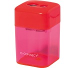 Q-CONNECT potloodslijper, 2 gaats geassorteerde kleuren