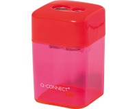 Q-CONNECT taille-crayon, 2 trous couleurs assorties
