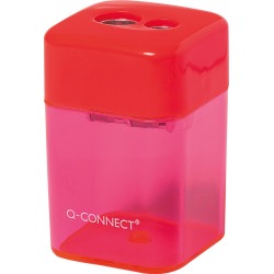 Q-CONNECT taille-crayon 2 trous couleurs assorties