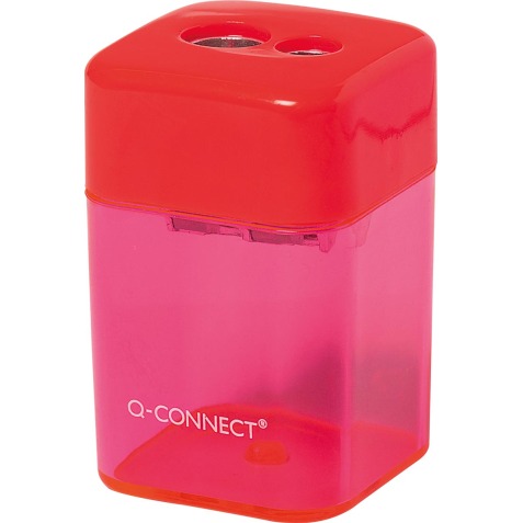 Q-CONNECT taille-crayon 2 trous couleurs assorties