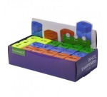 Q-CONNECT potloodslijper, 2 gaats geassorteerde kleuren