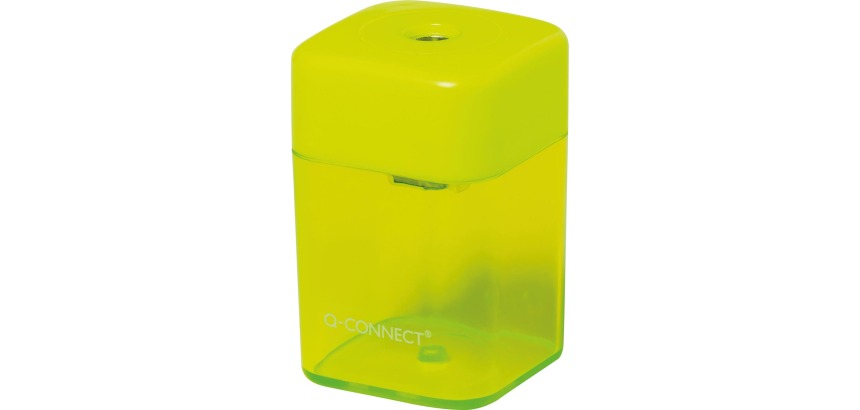 Q-CONNECT taille-crayon, 1 trou, couleurs assorties