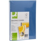 Q-CONNECT couvert A4 grain cuir 250 grammes 100 pièces blue