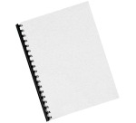 Q-CONNECT couvert A4 grain cuir 250 grammes 100 pièces blanc