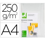 Q-CONNECT couvert A4 grain cuir 250 grammes 100 pièces blanc