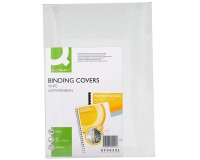 Q-CONNECT A4 leather grain cover 250 grams 100 pieces white