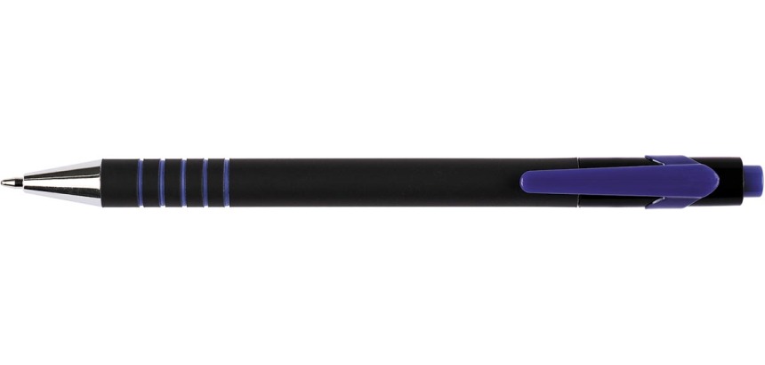 Q-CONNECT stylo Lambda, 0,7 mm, pointe moyenne, bleu