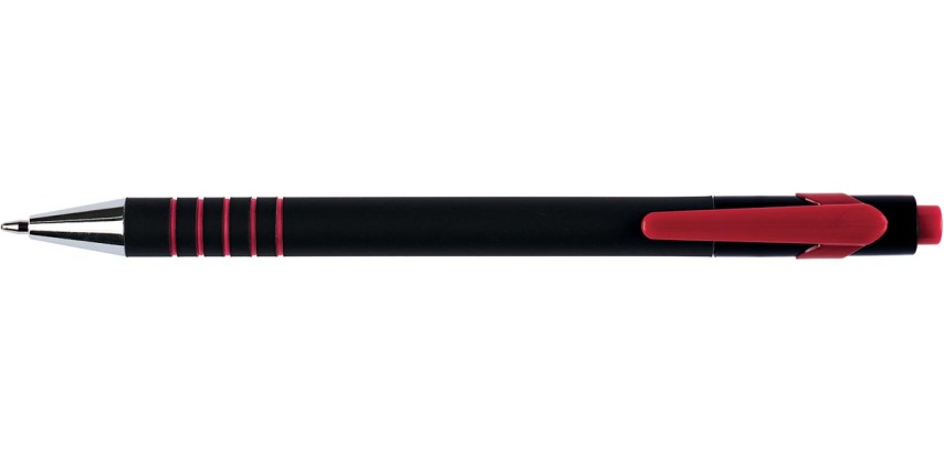 Q-CONNECT stylo Lambda, 0,5 mm, pointe moyenne, rouge