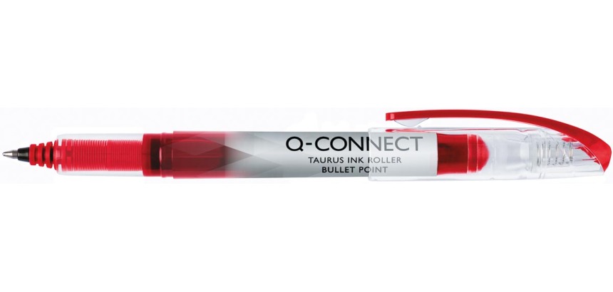 Q-CONNECT Taurus roller à encre liquide, rouge
