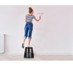 Q-CONNECT stool, plastic, black