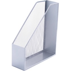 En_revistero metalico q-connect rejilla gxa29 gris 87x295x250 mm