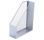 Q-CONNECT porte-revues en métal mesh, argent