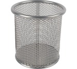 Q-CONNECT pen holder, metal mesh, silver