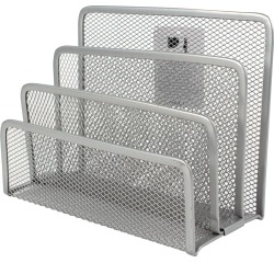 Q-CONNECT briefhouder 3 delig metaal zilver