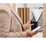 Q-CONNECT Zeitschriftenhalter aus Metall, schwarz