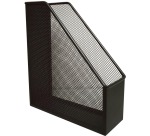 Q-CONNECT magazine rack in black mesh metal
