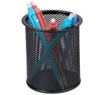 Q-CONNECT pencil holder, metal mesh, black