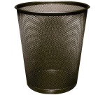 Q-CONNECT corbeille à papier 19 litres métal noir