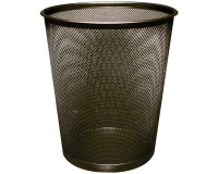 Q-CONNECT corbeille à papier 19 litres métal noir