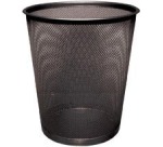 Q-CONNECT corbeille à papier 19 litres métal noir