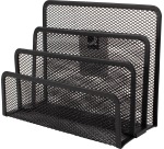 Q-CONNECT Porte-lettres en métal noir en 3 parties