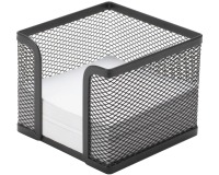 Q-CONNECT memokubus, metaal, zwart