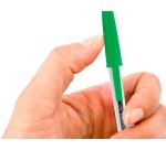 Q-CONNECT ballpoint pen, with cap, 0.7 mm, medium point, green, box of 50 pieces