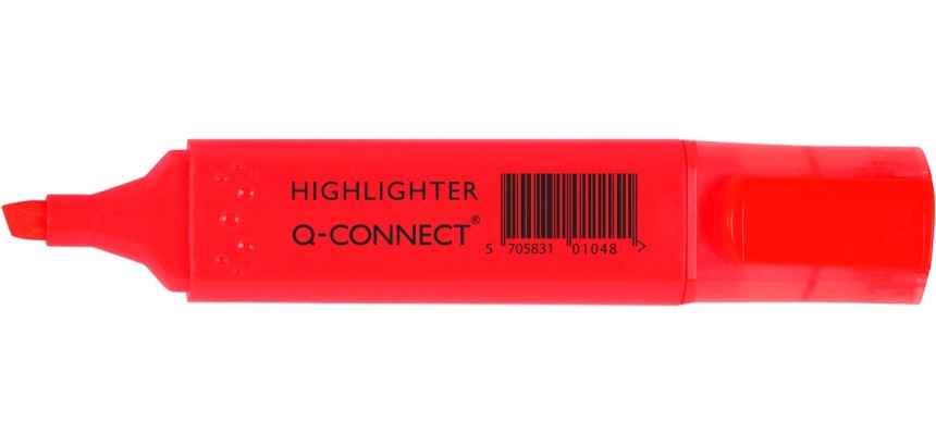 Q-CONNECT Textmarker, rot