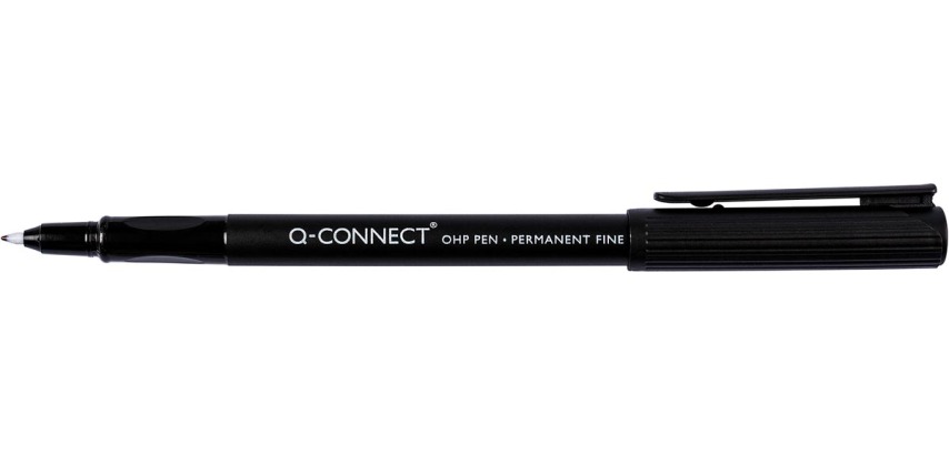 Q-CONNECT OHP marker, permanent, fijn, zwart