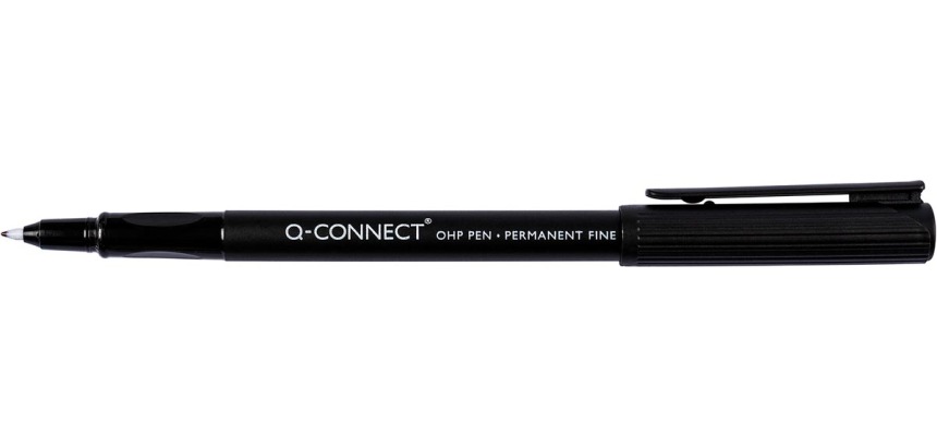 Q-CONNECT marqueur OHP, permanent, fine, noir