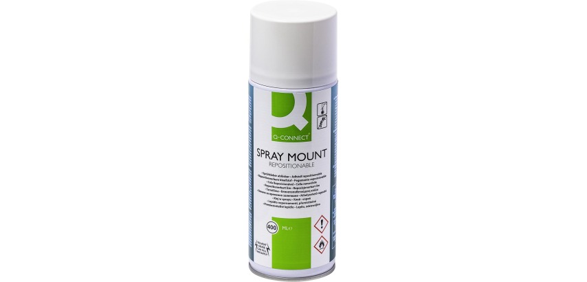Q-CONNECT Quick Mount spray, non-permanent, 400 ml aerosol