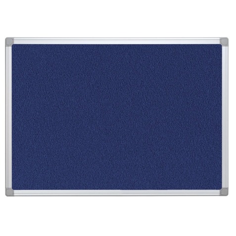 Q-CONNECT tableau de textile, avec cadre en aluminium, 90 x 60 cm, bleu