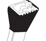 Q-CONNECT escabeau en aluminium, 2 marches
