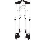 Q-CONNECT escabeau en aluminium, 2 marches