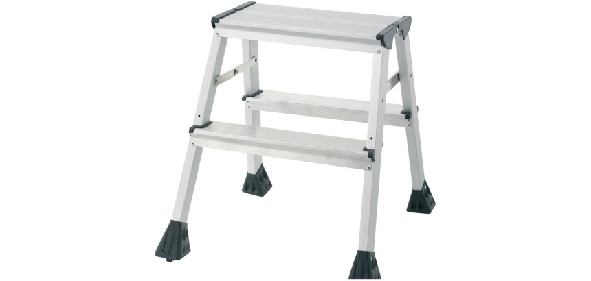 Q-CONNECT escabeau en aluminium, 2 marches