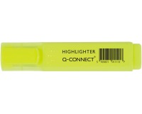 Rotulador q-connect fluorescente amarillo punta biselada