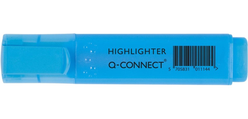 Q-CONNECT markeerstift, blauw