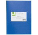 Q-CONNECT document protectors, A4, 20 pockets, blue