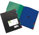 Q-CONNECT trieur PP A4 12 compartiments noir