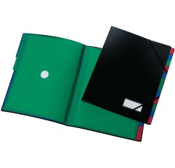 Q-CONNECT trieur PP A4 12 compartiments noir