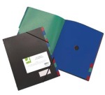 Q-CONNECT trieur PP A4 12 compartiments noir