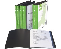 Q-CONNECT anpassbare Dokumentenhülle A4 100 Taschen schwarz