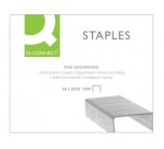 Grapas q-connect nº 22/6 -24/6 galvanizadas-  caja de 1000