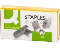Q-CONNECT staples no. 10, galvanized, box of 1000 pieces