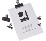Q-CONNECT bulldog clip, black, 25 mm, box of 10 pieces