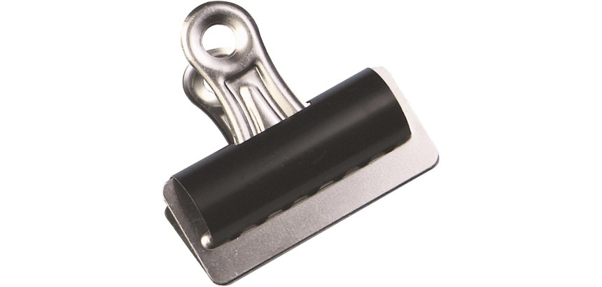 Q-CONNECT bulldog clip, black, 25 mm, box of 10 pieces