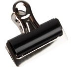 Q-CONNECT bulldog clip, black, 75 mm, box of 10 pieces