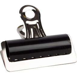 Q-CONNECT bulldogclip, zwart, 75 mm, doos van 10 stuks