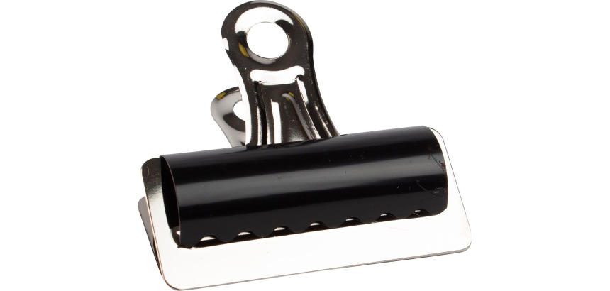 Q-CONNECT bulldog clip, black, 75 mm, box of 10 pieces