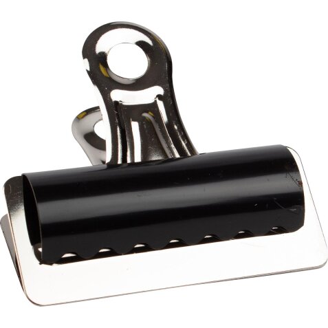 Q-CONNECT bulldogclip, zwart, 75 mm, doos van 10 stuks
